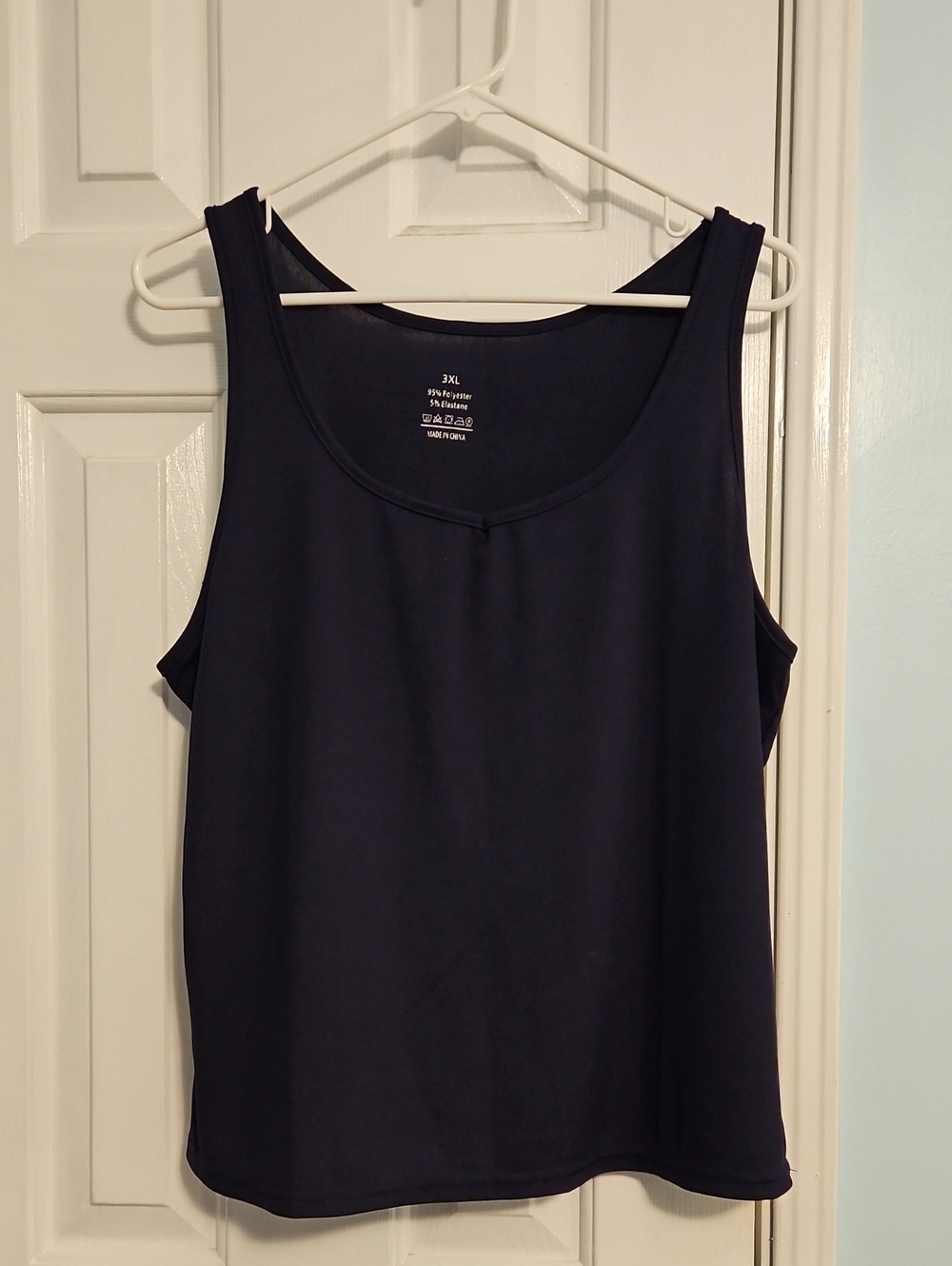 SHEIN Women's Navy Scoop Neck Tank Top